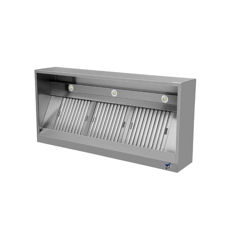 Kastenhaube - B2000xT1100xH400 - mit Filter & Lampe