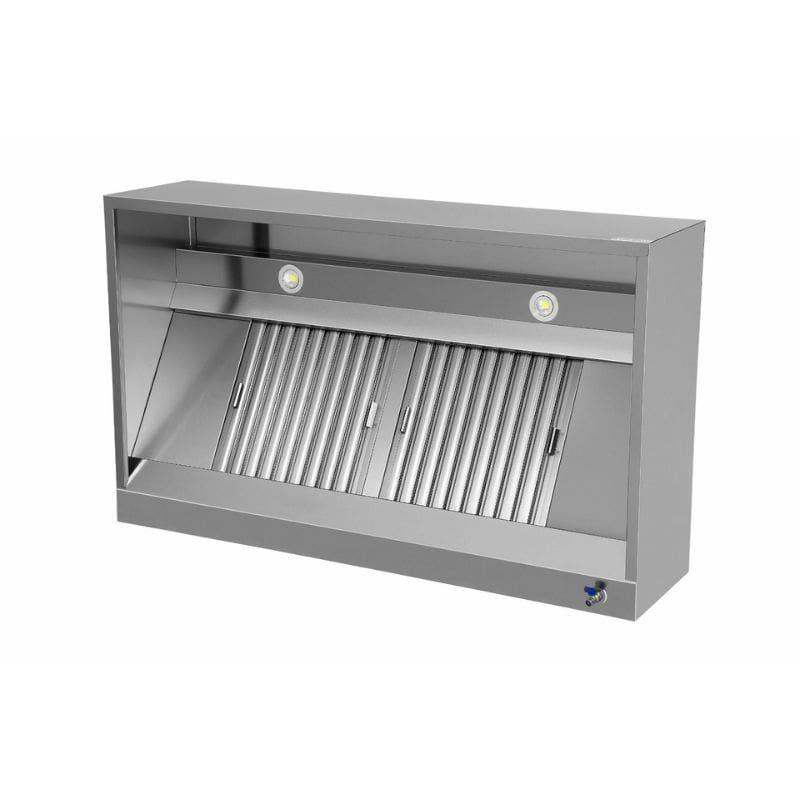 Kastenhaube - B1600xT1100xH400 - mit Filter & Lampe