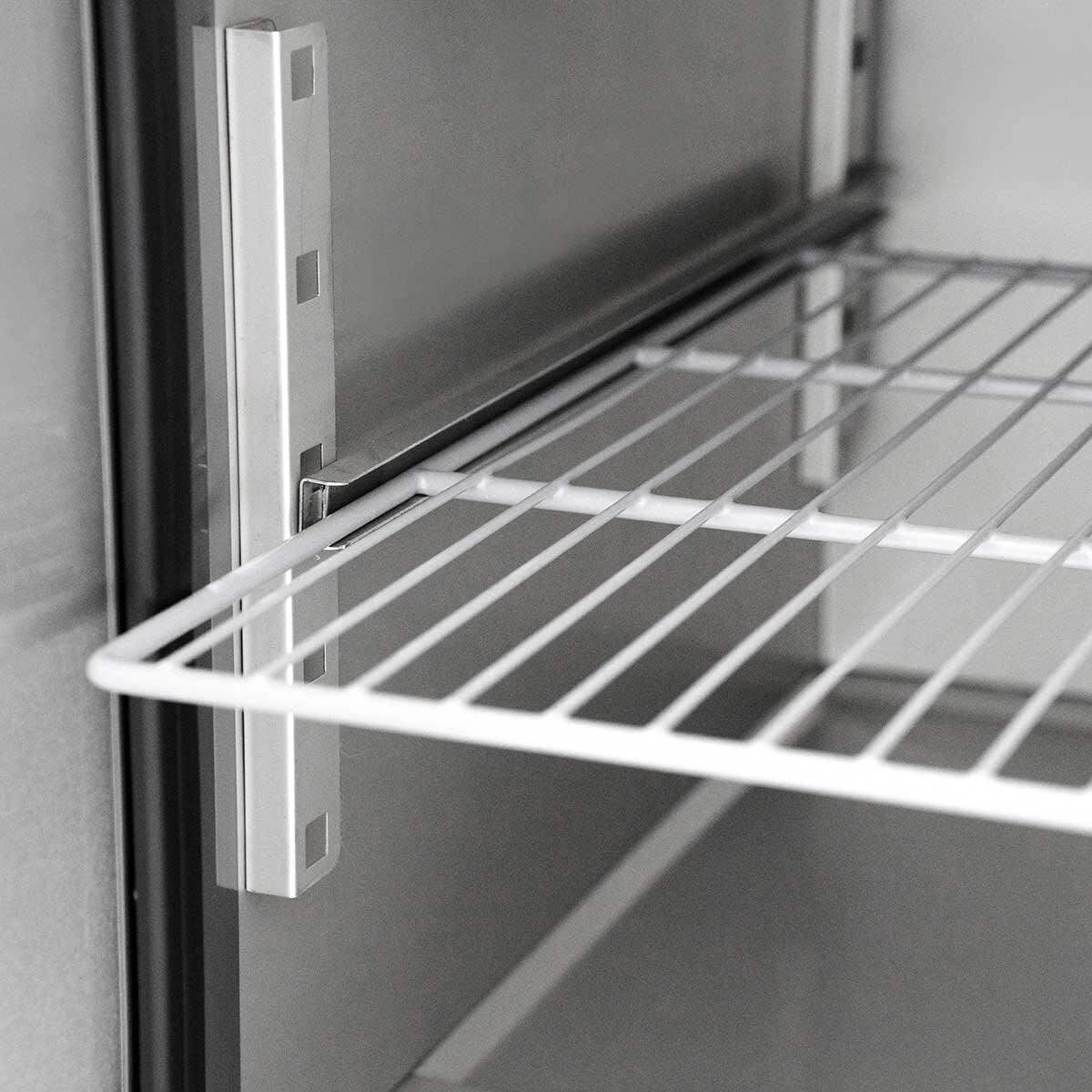 Metallrost-Einlegeboden für Gastro-Kühlschrank, hochwertig, verstellbar, Edelstahl