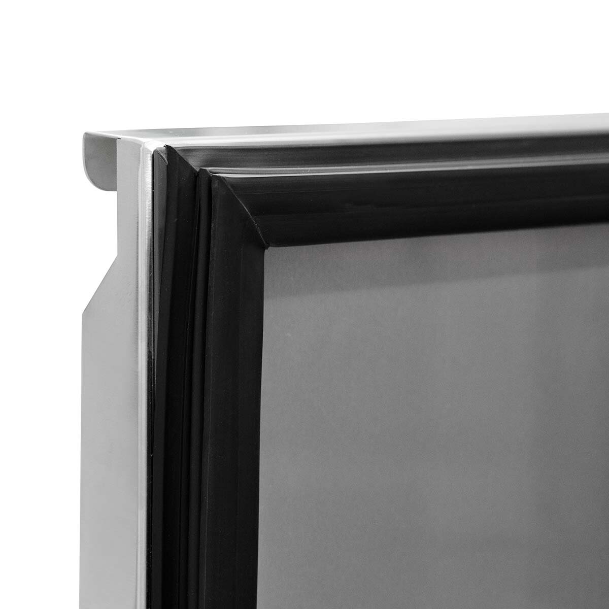 EASYLINE Saladette 700 / 2-fach mit eckigem Glasaufsatz