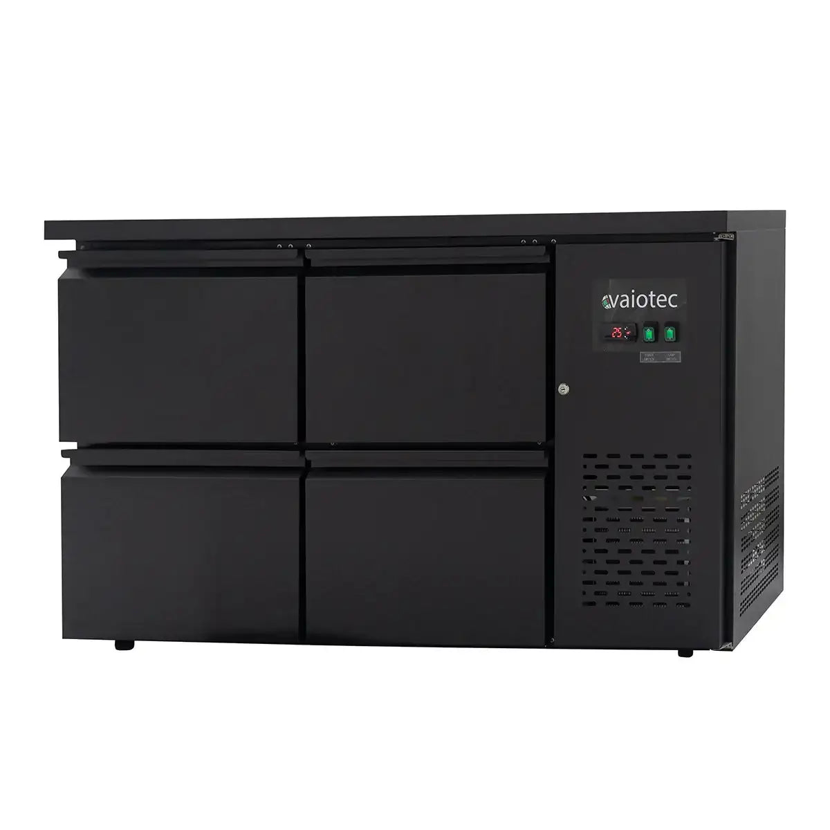 EASYLINE Barkühltisch schwarz / 4 Schubladen - 280 l