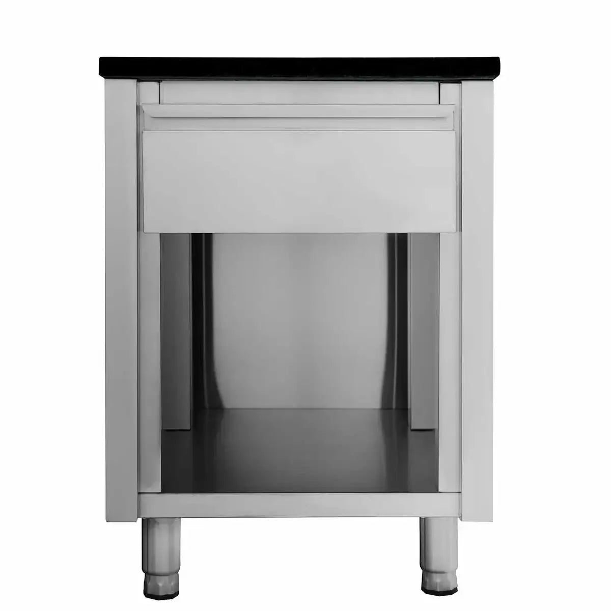 Edelstahl Arbeitsschrank mit Schublade für Gastronomie, Küchenmöbel von Gastro-Bedarf24