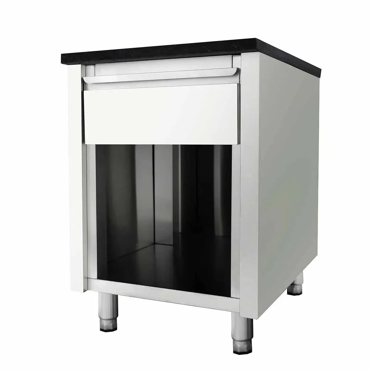 Edelstahlmöbel Unterschrank mit Schublade für Gastronomie, Küchenprofi, Gastro-Bedarf24