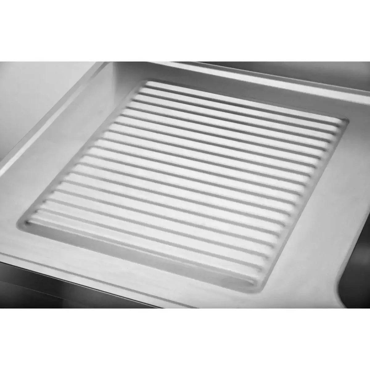 Edelstahl Abtropffläche für Gastronomie Spülbecken, robust und hygienisch für Profiküchen