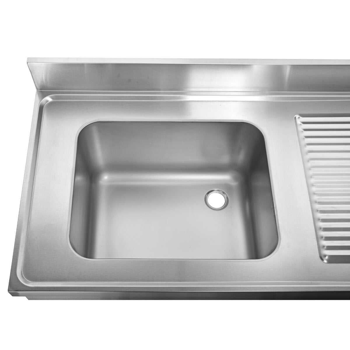 EASYLINE Spültisch 700 / 1 Becken links und Abtropffläche B:1200