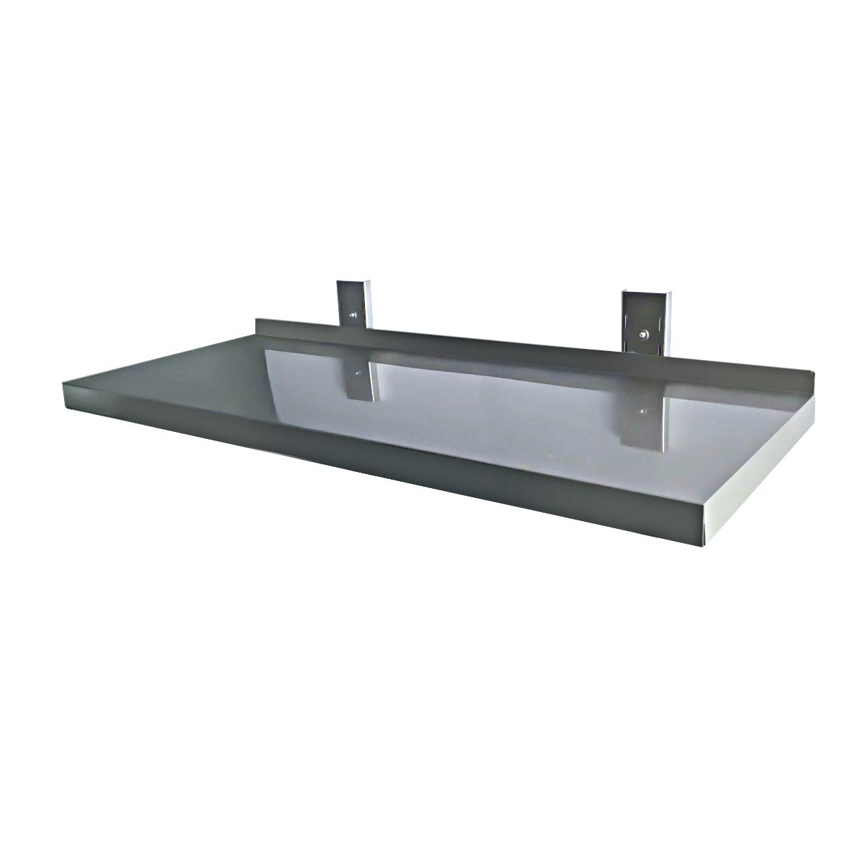 EASYLINE Wandbord 400 inkl. Konsolen zur Wandbefestigung / 1 Etage