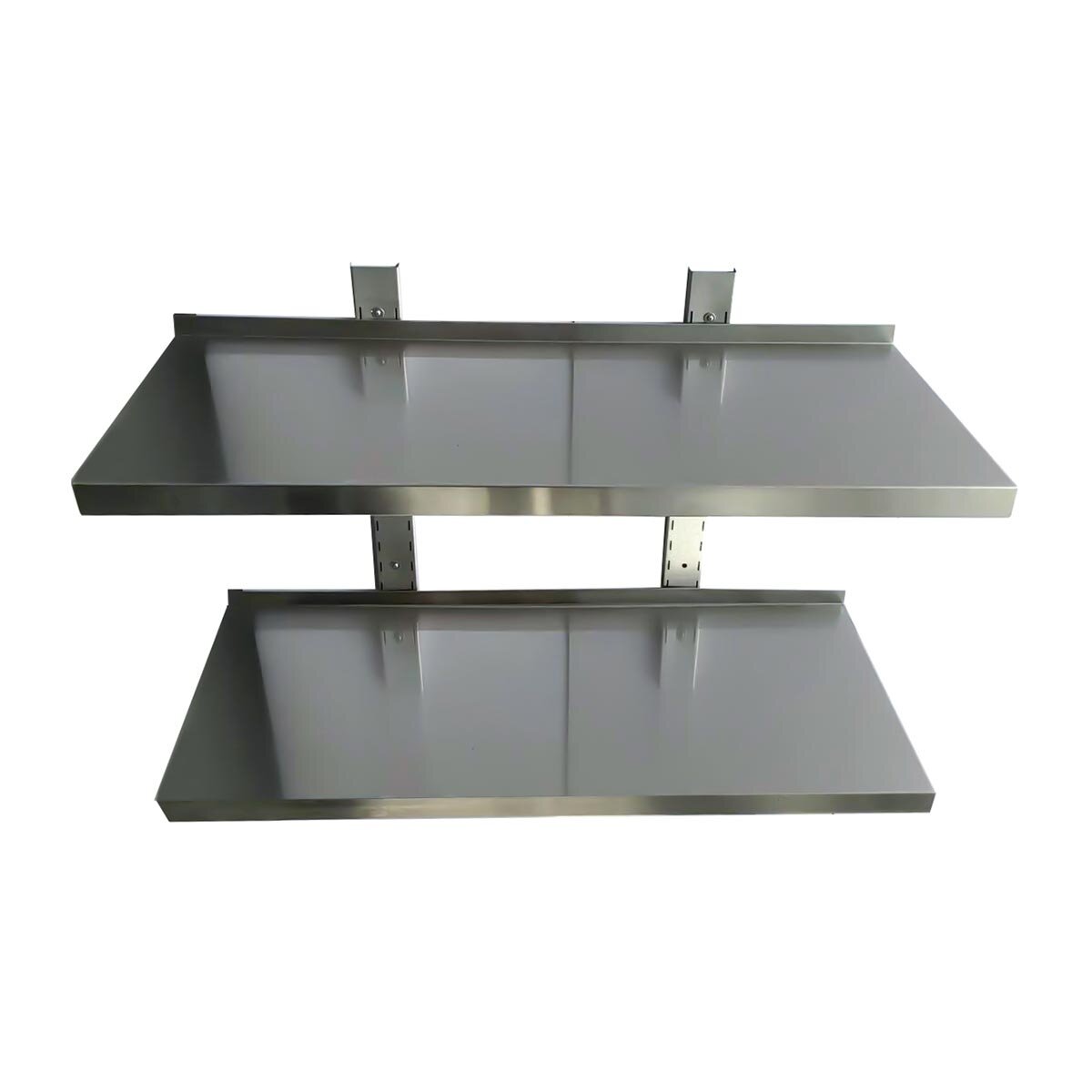 EASYLINE Wandbord 400 inkl. Konsolen zur Wandbefestigung / 2 Etagen