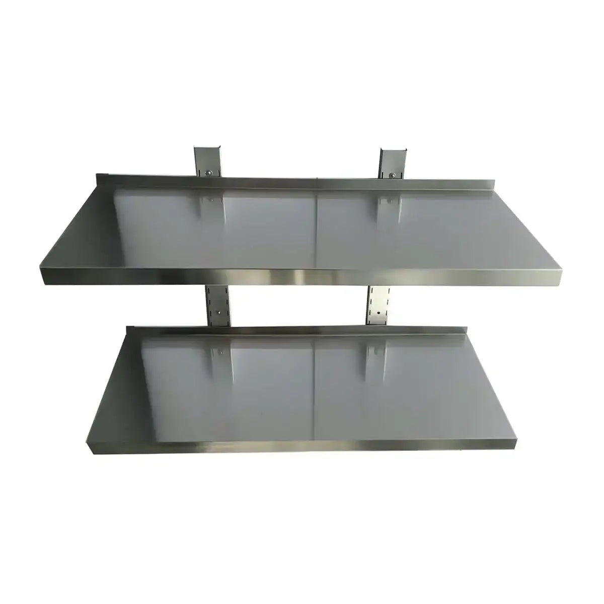 Edelstahl Wandregal doppelstöckig für Gastronomie, Küchenregal von Gastro-Bedarf24