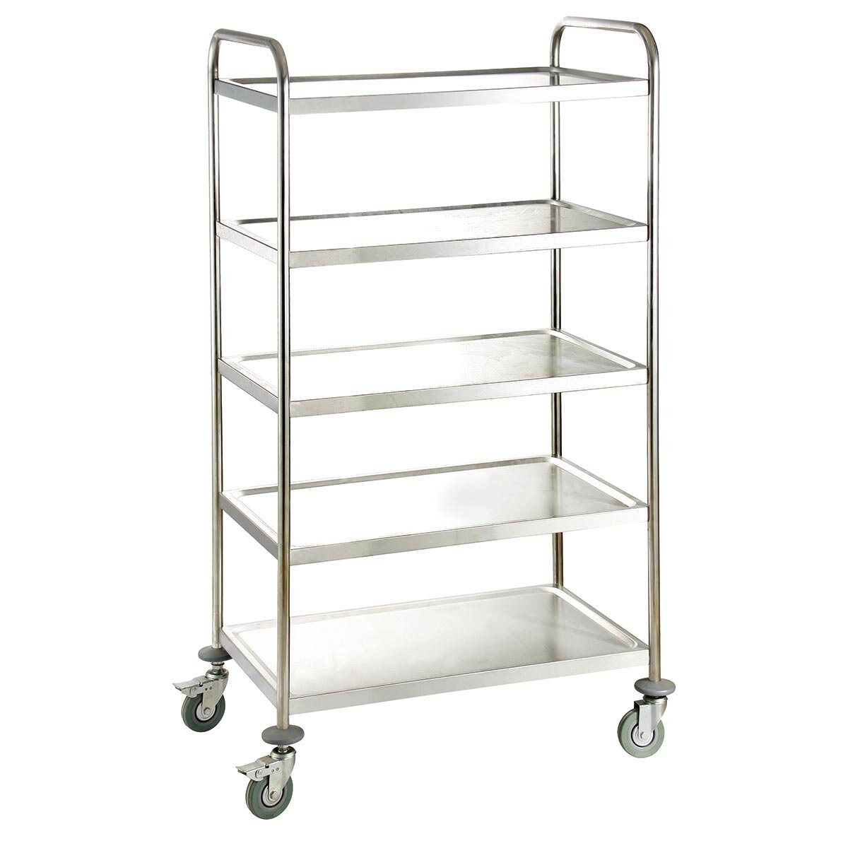 EASYLINE Servierwagen Edelstahl / 5 Böden