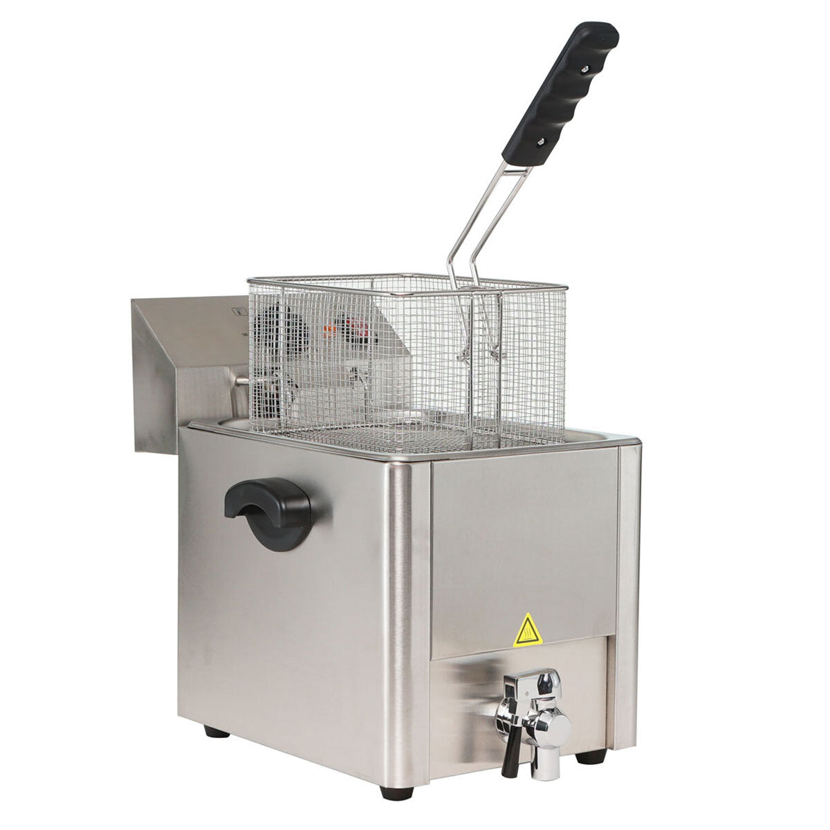 EASYLINE Elektro Fritteuse 1 Becken mit Ablasshahn 8 Liter