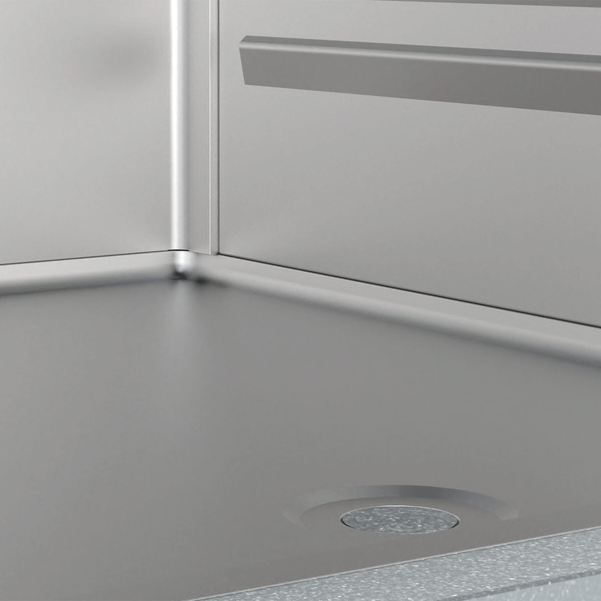 TOPLINE Kühlschrank 700 / 1-türig GN 2/1 - Glas