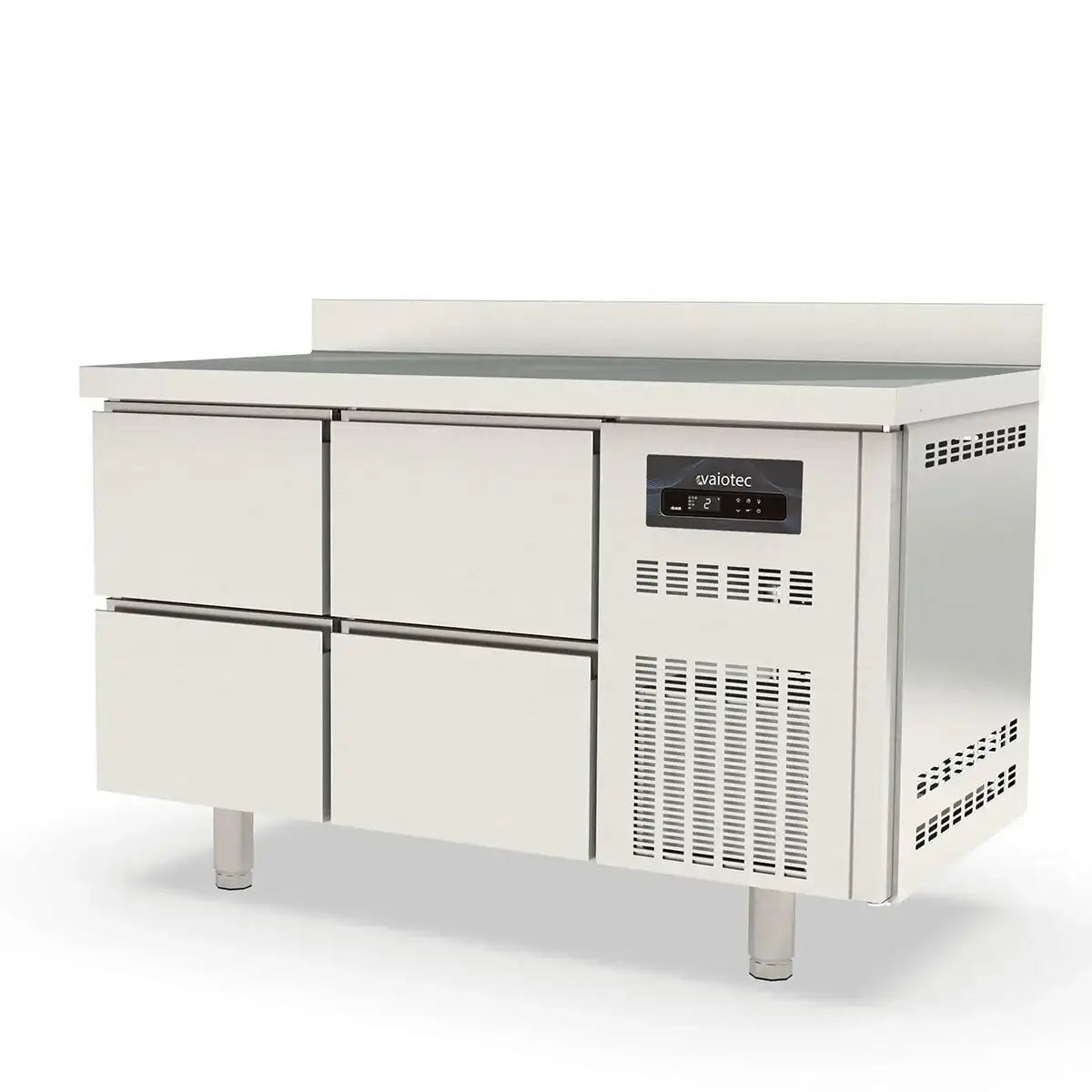 TOPLINE Refrigerated Table / 2-section GN1/1 with 4 Drawers & Raised Edge, 1345 x 700 mm