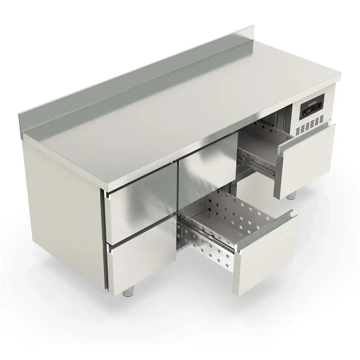 TOPLINE Refrigerated Table / 3x GN1/1 with 6 Drawers & Upstand, 1795 x 700 mm