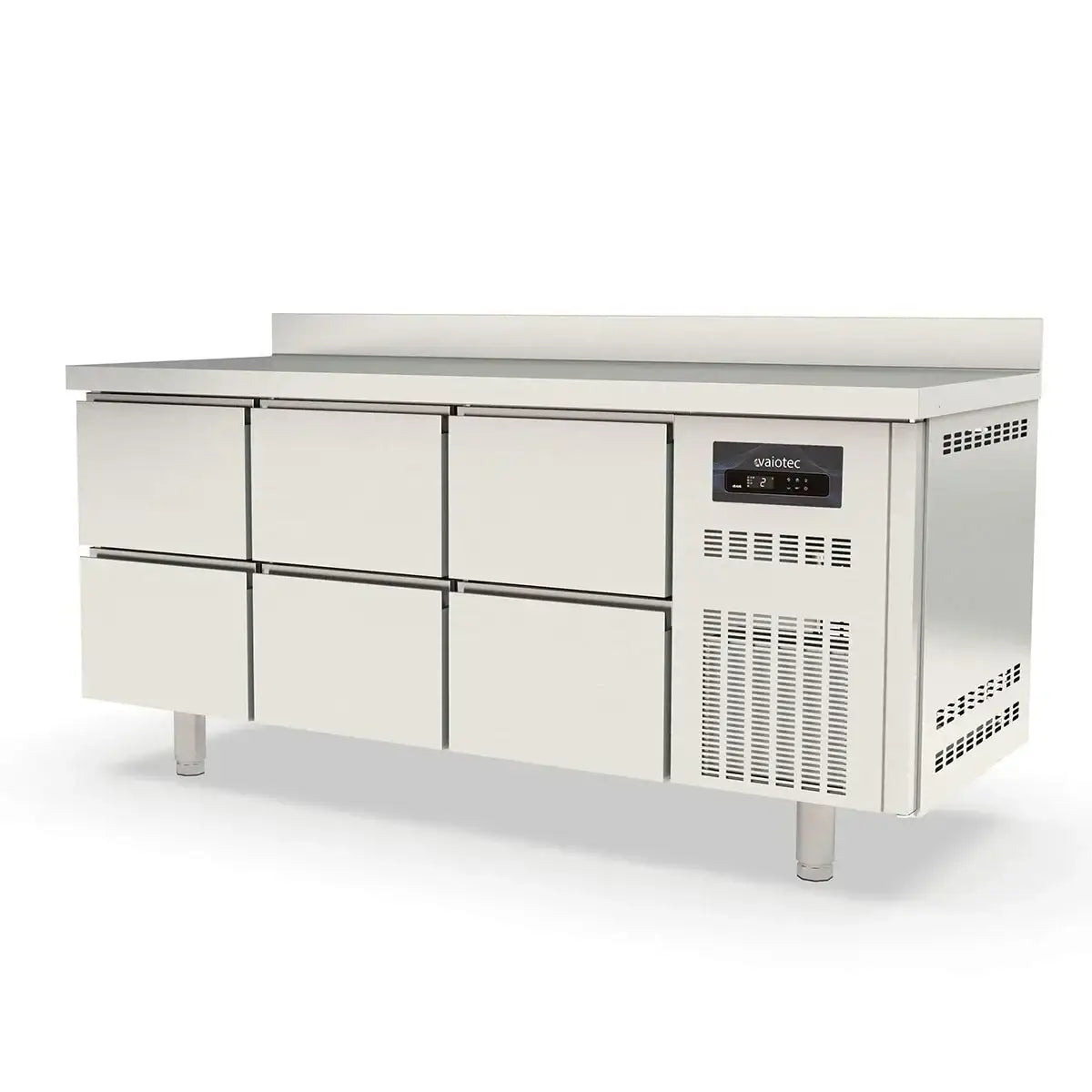 TOPLINE Refrigerated Table / 3x GN1/1 with 6 Drawers & Upstand, 1795 x 700 mm