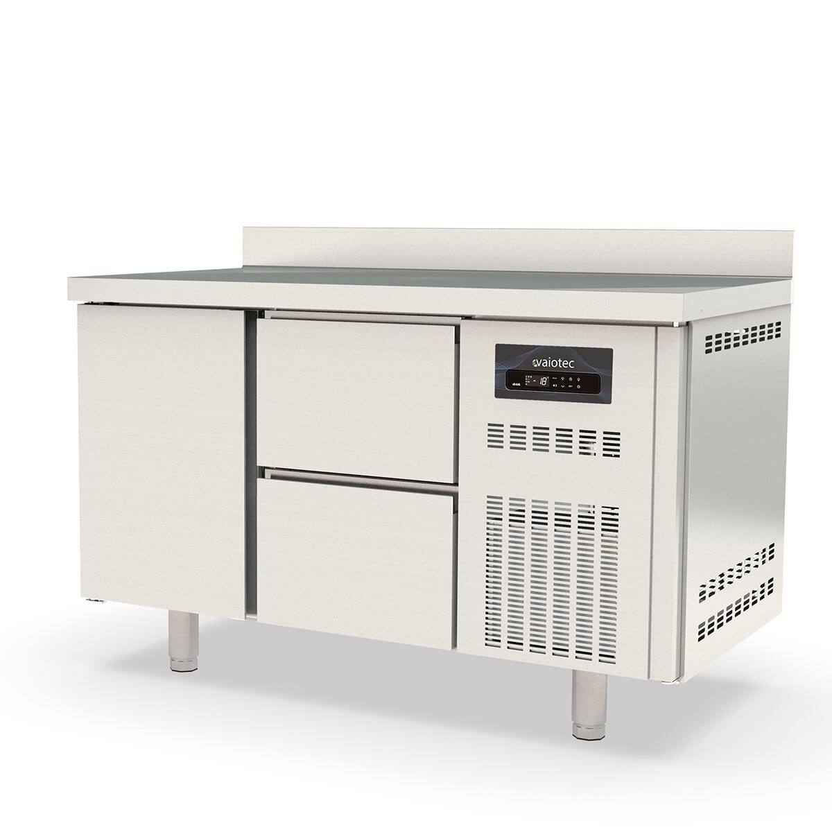 TOPLINE Tiefkühltisch 700 / 2-fach GN1/1 mit 2 Schubladen / 1 Tür & Aufkantung