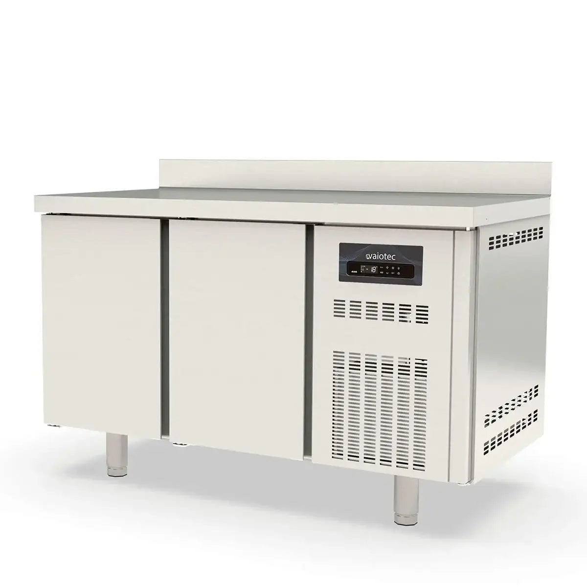 TOPLINE Frozen Table / 2-section GN1/1 with 2 Doors & Raised Edge, 1345 x 700 mm