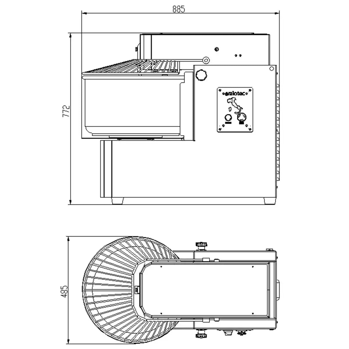 EASYLINE Hamur Yoğurma Makinesi, çıkarılabilir kazanlı - 40 litre / 400 Volt