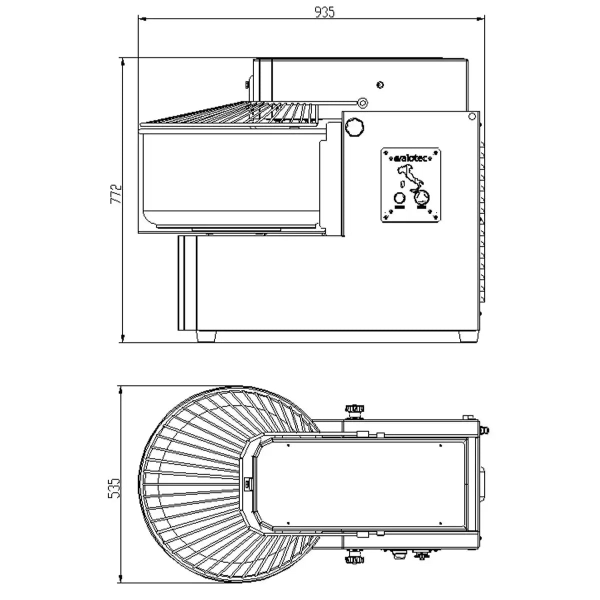 EASYLINE hamur yoğurma makinesi, çıkarılabilir kazan - 50 litre / 400 Volt