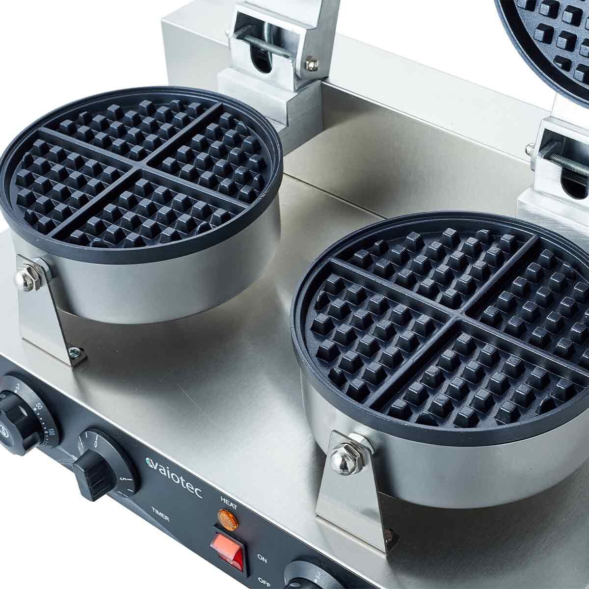 EASYLINE Elektro-Waffeleisen rund, doppelt