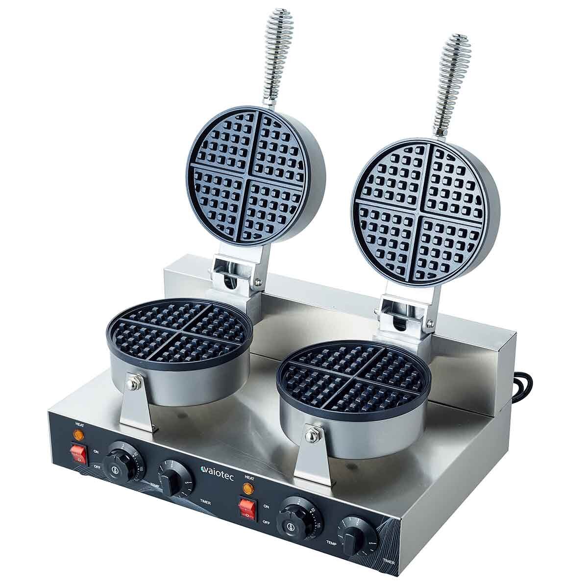 EASYLINE Elektro-Waffeleisen rund, doppelt