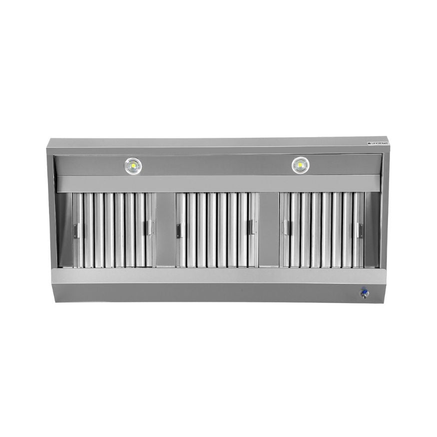 Wandhaube - 2000x950x400 mm - mit Filter und Lampe