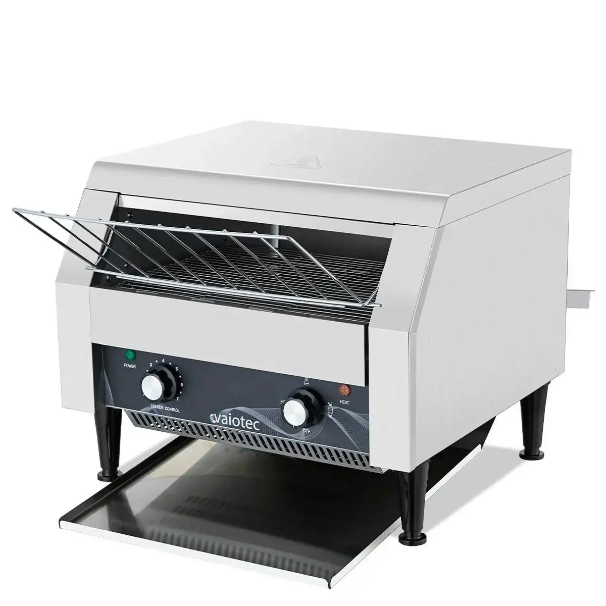 Edelstahl Gastronomie Toaster mit Drehreglern, ideal für Profiküchen und Gastrobetriebe