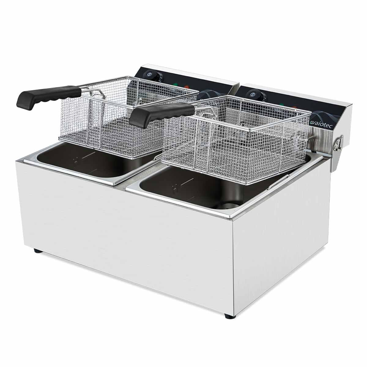 EASYLINE Elektro Fritteuse 2 Becken 17+17 Liter