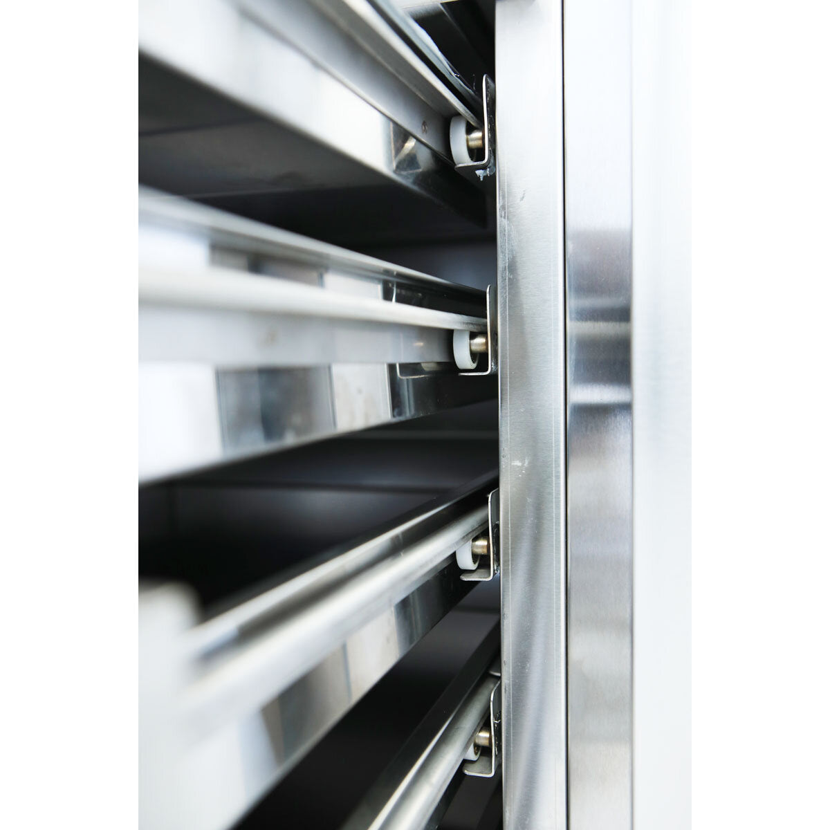 EASYLINE Pizzakühltisch 800 / 2-türig & 7 Schubladen "grau" inkl. Kühlaufsatz GN1/3