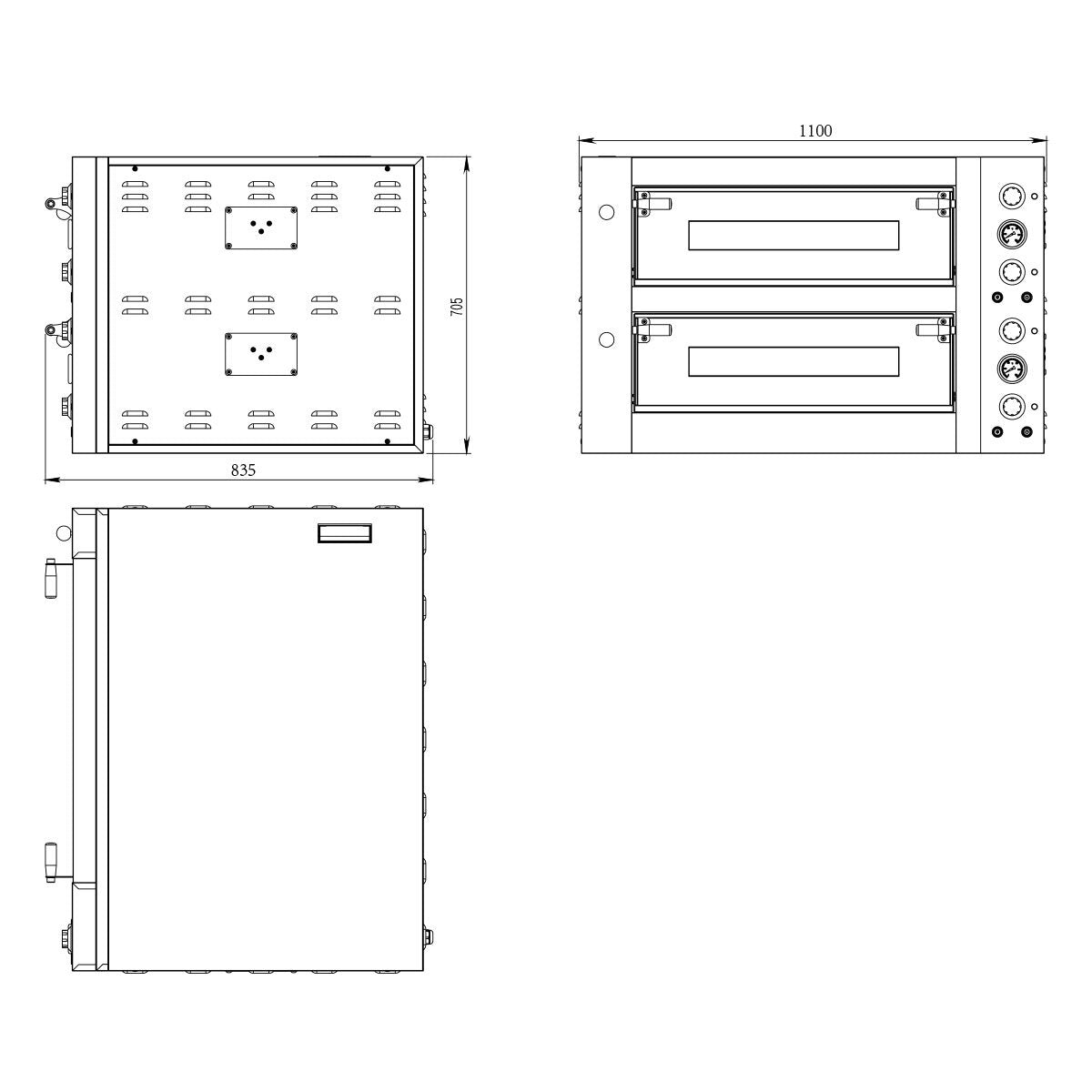 TOPLINE Elektro Pizzaofen 4+4 x 34 cm