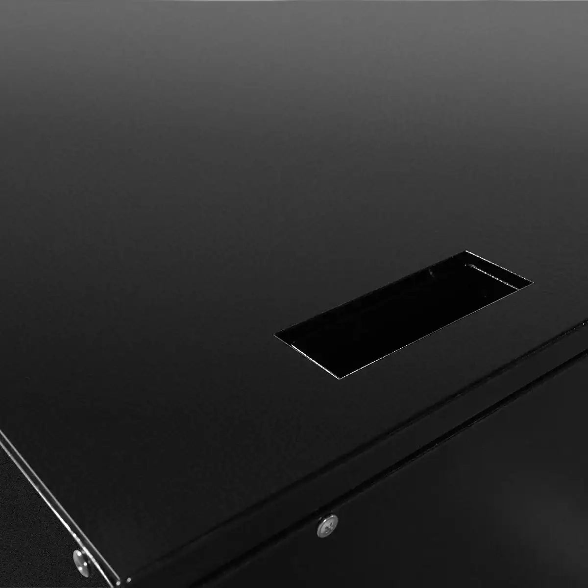 Schwarzer Edelstahlmöbel-Ausschnitt, Gastronomiebedarf von Gastro-Bedarf24 GmbH