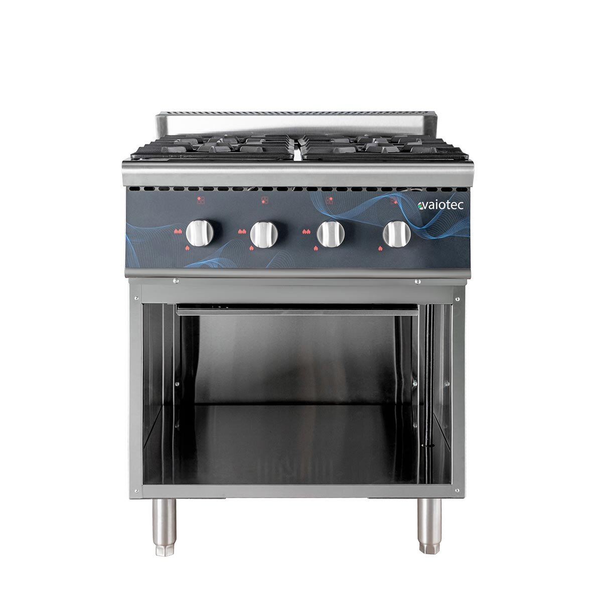 EASYLINE Gasherd 700 - 4 Brenner 28,8 kW - offener Unterbau