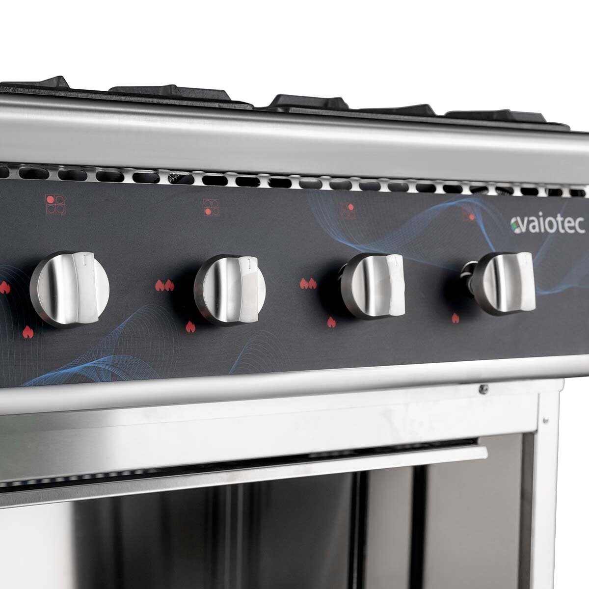 EASYLINE Gasherd 700 - 4 Brenner 28,8 kW - offener Unterbau