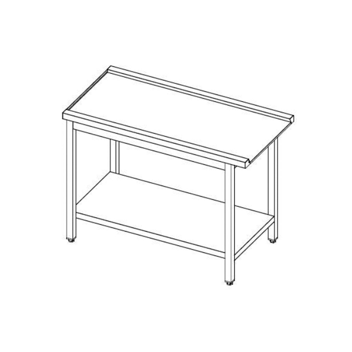 TOPLINE Ablauftisch 600, Anbauseite links oder rechts B:600