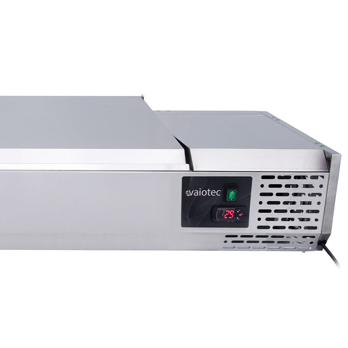 EASYLINE Kühlaufsatz 380 mit Edelstahldeckel, 9 x GN 1/3, B:2000