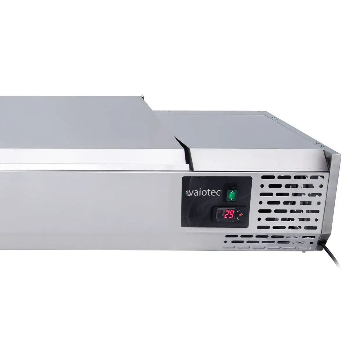 Edelstahl Kühlaufsatz von Vaiotec mit digitaler Temperaturanzeige, Gastronomiebedarf