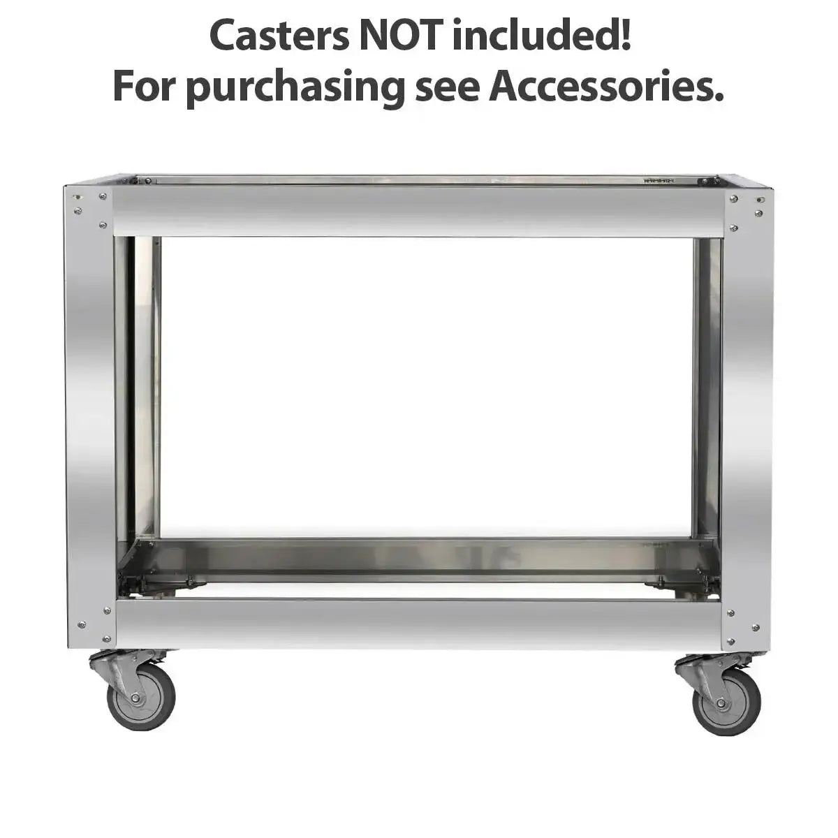 Edelstahl Untergestell für Gastronomiegeräte ohne Rollen, ideal für Küchenprofis