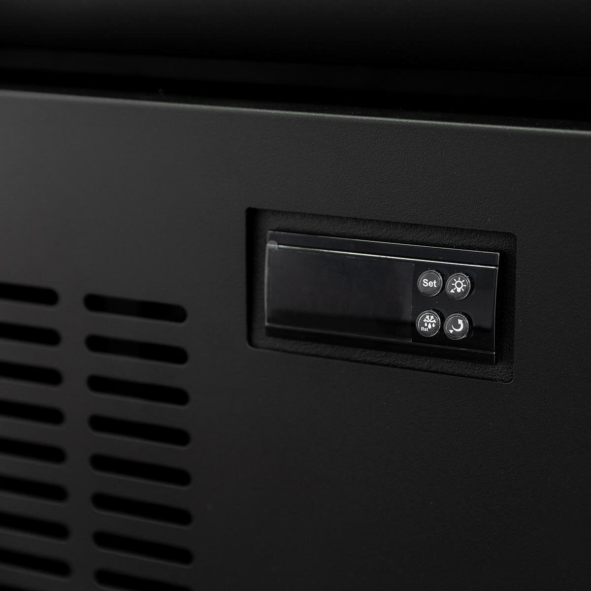 TOPLINE Getränkekühlschrank 570 Liter mit Leuchtaufsatz "schwarz"