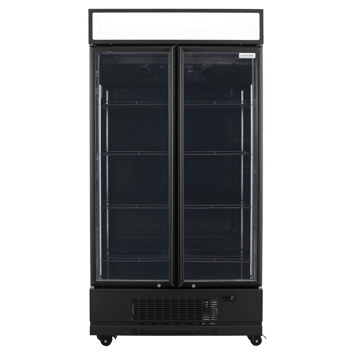 TOPLINE Getränkekühlschrank 870 Liter mit Leuchtaufsatz "schwarz"