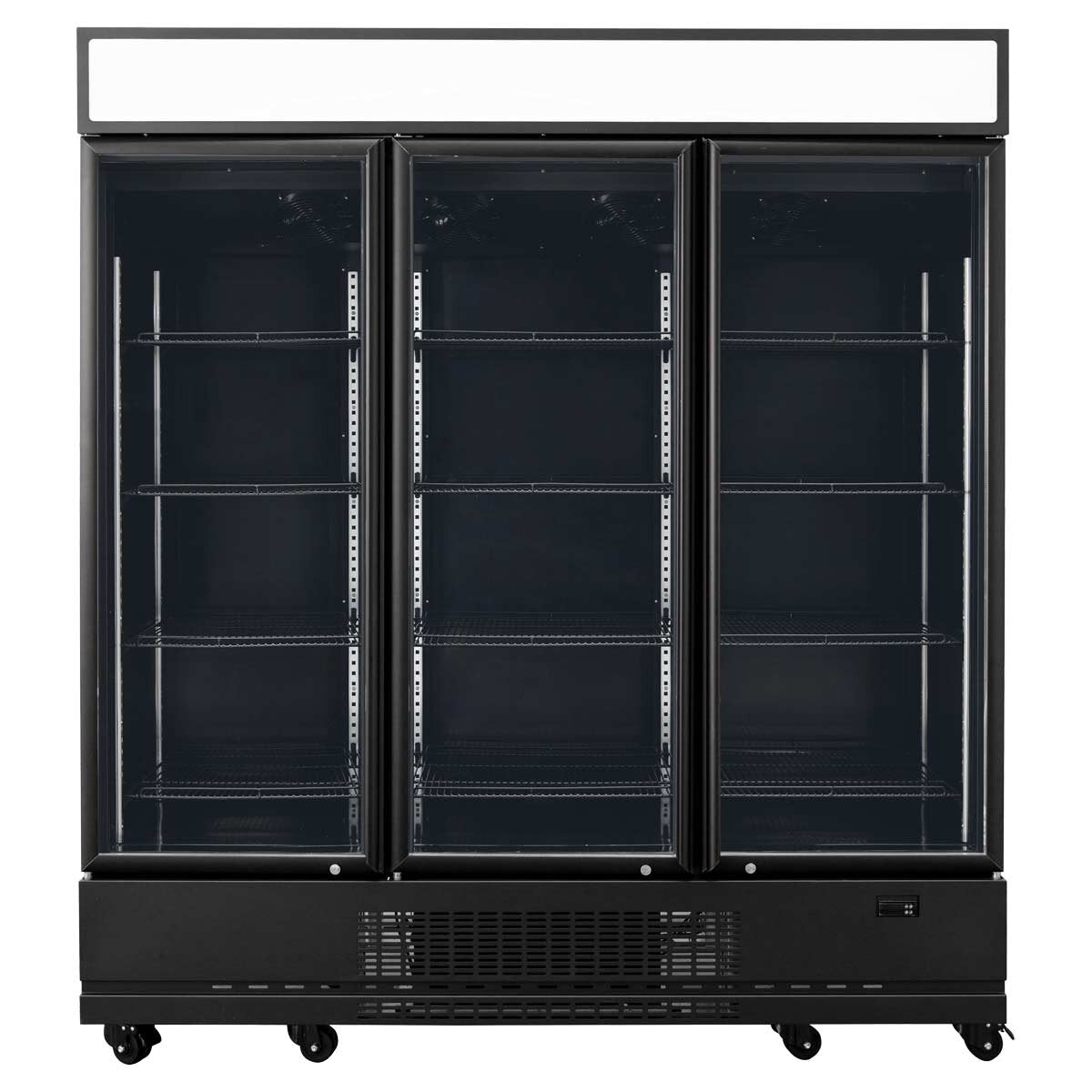 TOPLINE Getränkekühlschrank 1610 Liter mit Leuchtaufsatz "schwarz"