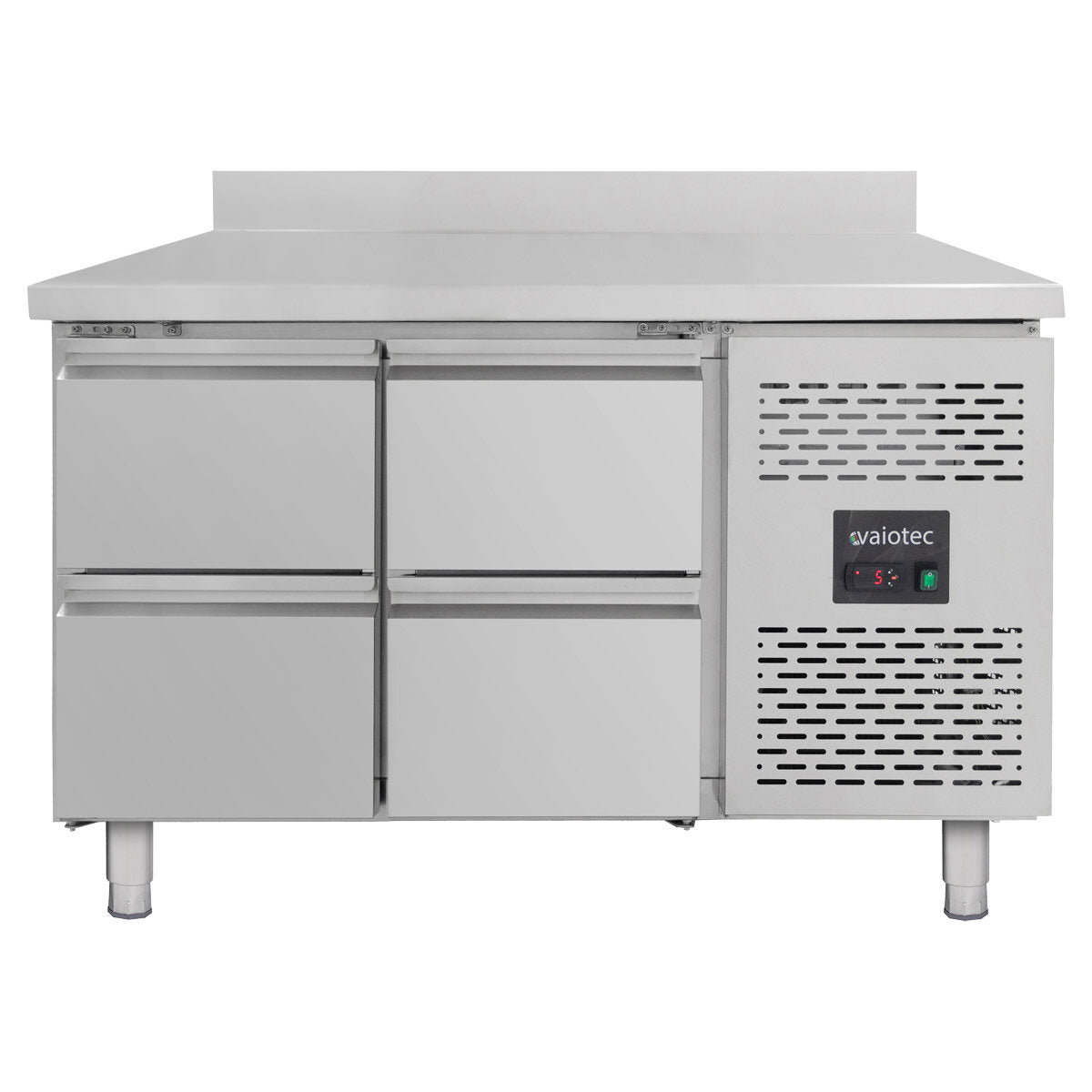 EASYLINE Kühltisch 700 / 4 Schubladen inkl. Aufkantung - Monoblock