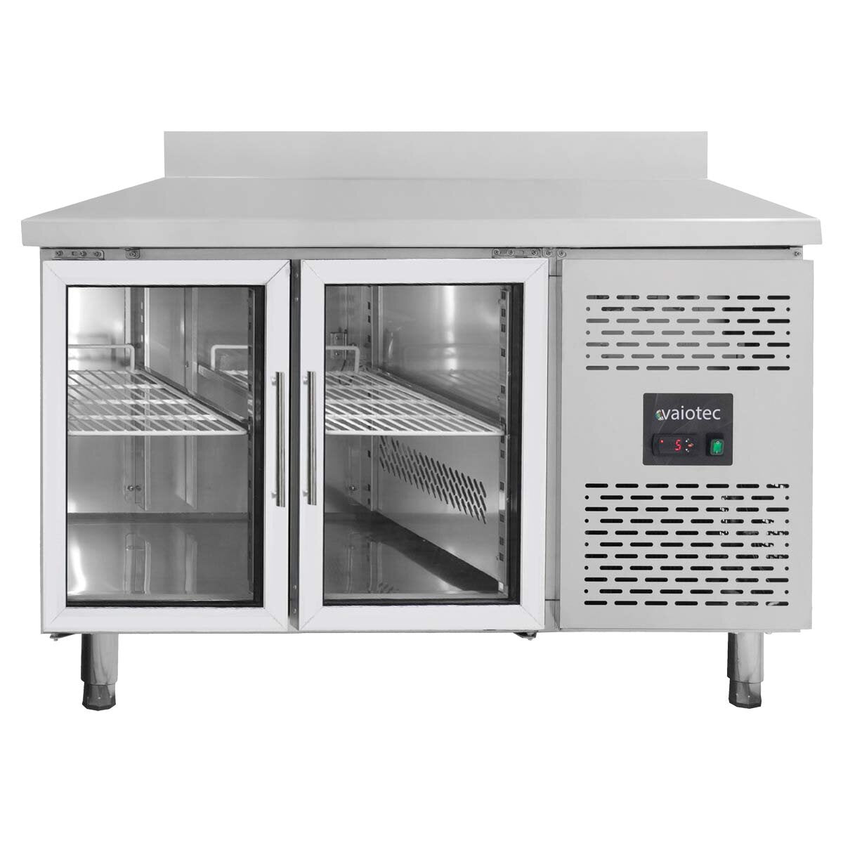 EASYLINE Kühltisch 700 / 2 Glastüren inkl. Aufkantung - Monoblock