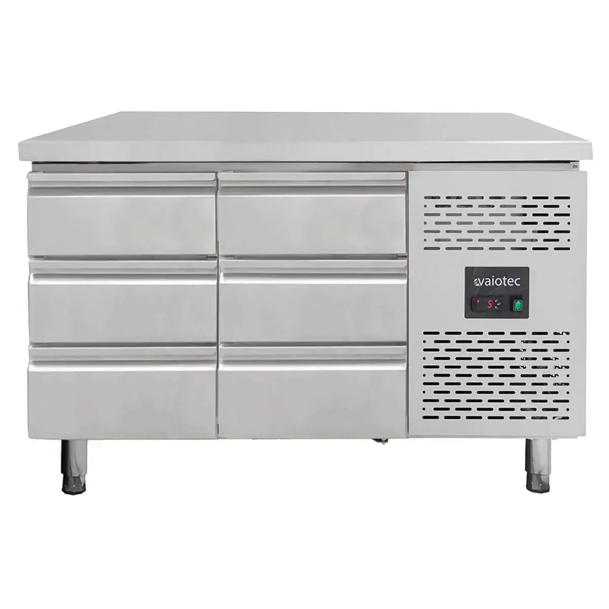 Edelstahl Kühltisch mit sechs Schubladen für Gastronomie, Gastro-Bedarf24