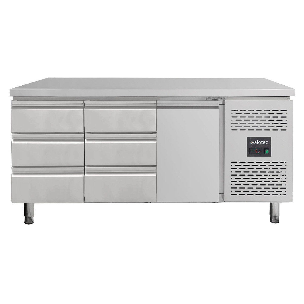 EASYLINE Kühltisch 700 / 1 Tür & 6 Schubladen links/mitte - Monoblock