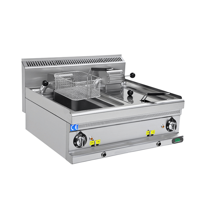 Gas-Fritteuse 700 - 12 + 12 Liter - Gastro-Bedarf24 GmbH