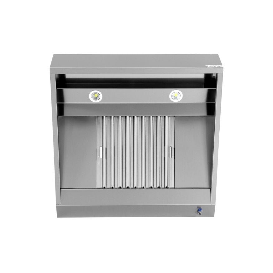 Wandhaube - 1000x950x400 mm - mit Filter und Lampe