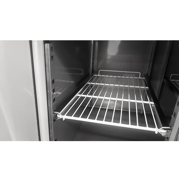 Kühltisch mit 4 Türen und Räder - 2230x700x850 mm