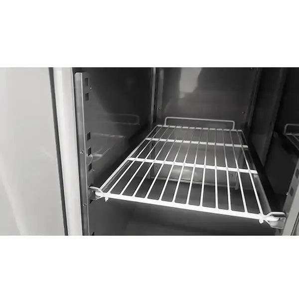 Kühltisch mit 4 Türen und Räder - 2230x700x850 mm