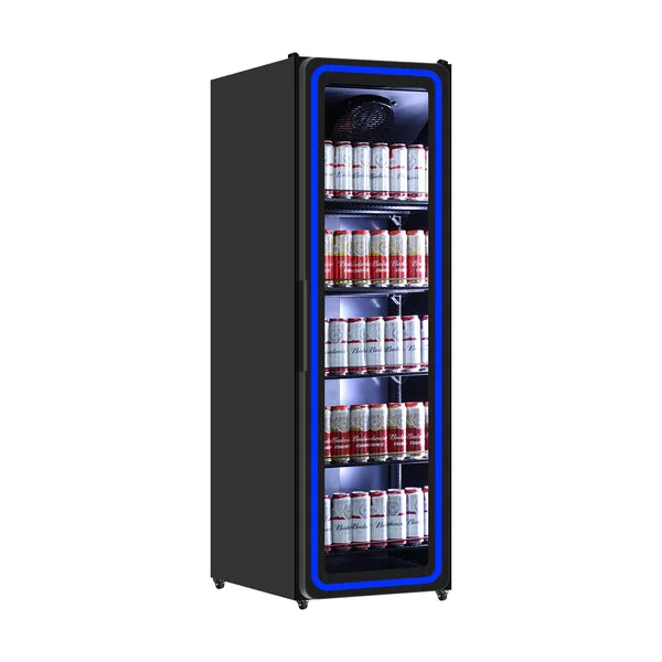 Getränkekühlschrank mit 1 Tür und LED-Beleuchtung - 394 Liter - 620x635x1980 mm