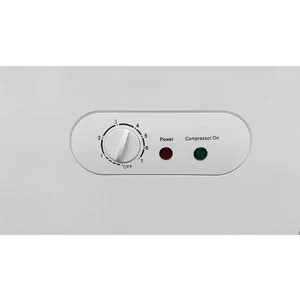 Gefriertruhe | 395L | Weiß/Edelstahl | -18°C bis -25°C | Statische Kühlung