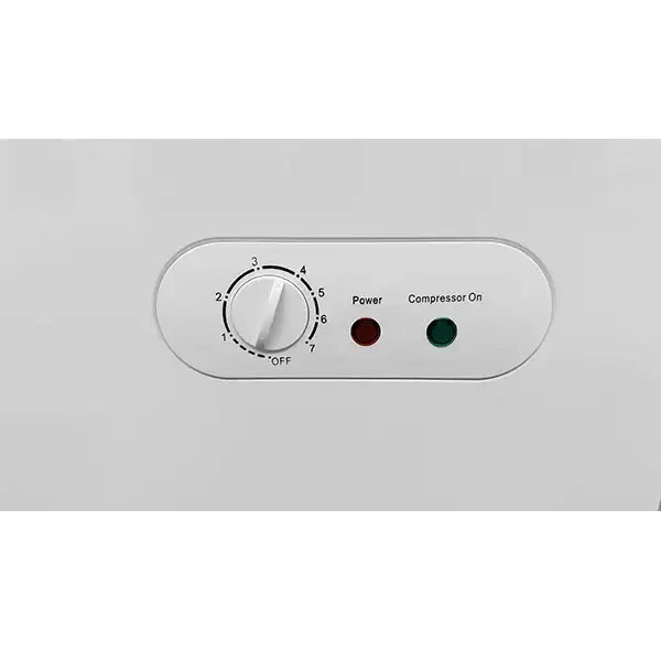 Gefriertruhe | 358L | Weiß/Edelstahl | -18°C bis -25°C | Statische Kühlung